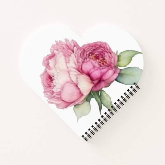 Rosa Rosa Blüten Rosa Rosen Notizblock (Rückseite)