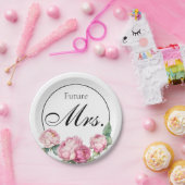 Rosa Rosa Blüten Rosa Rosen Pappteller (Party)