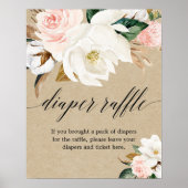 Rosa Rosa Blütenblütenblüte Poster (Vorne)