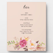 Rosa Rosa Blütenrot Blütenblume Bar Easel Pink Fotoplatte (Vorderseite)