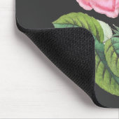 Rosa Rosa Blütenzeit Mousepad (Ecke)