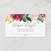 Rosa Rosa-Bordeaux-Blütenblatt-Gewinnerkarte Begleitkarte (Vorderseite)