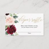 Rosa Rosa-Bordeaux Gold-Gewinnerkarten Begleitkarte (Vorderseite)