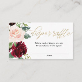 Rosa Rosa-Bordeaux Gold-Gewinnerkarten Begleitkarte