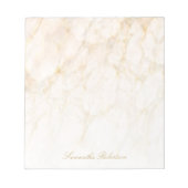 Rosa Rosa Brauner Elegante Marmorroute Notizblock (Vorderseite)