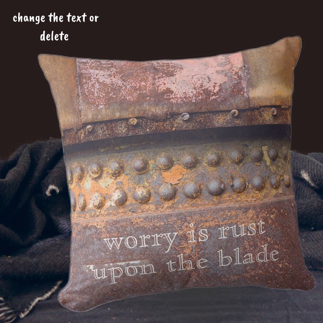 Rosa, rosa, braunes Metall Kissen (Von Creator hochgeladen)