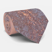 Rosa, rosa, braunes Metall Krawatte (Gerollt)