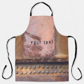 Rosa, rosa, braunes Metall Schürze (Vorderseite)