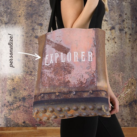 Rosa, rosa, braunes Metall Tasche