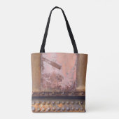 Rosa, rosa, braunes Metall Tasche (Rückseite)