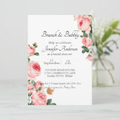 Rosa Rosa Brautparty Brunch (Stehend Vorderseite)