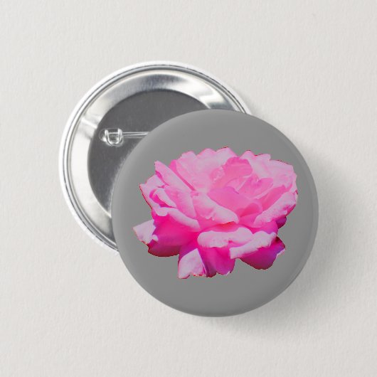 Rosa Rosa Button (Vorne & Hinten)