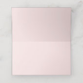 Rosa Rosa Confetti Glitzer Personalisiert Place Ca Platzkarte (Innenseite Aufgefaltet)