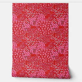 Rosa Rosa Ditsy Bläserfarbene Blume Tapete