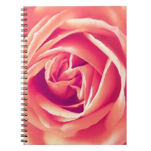 Rosa-Rosa-Druck Notizblock (Vorderseite)