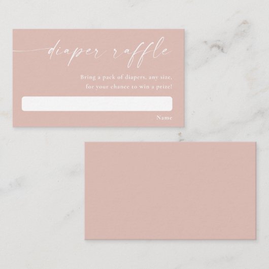 Rosa-Rosa-Dusche, moderne, einfache Mini-Dusche Begleitkarte (Vorne/Hinten)