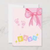 Rosa Rosa Einladungen zum 1. (Rückseite)