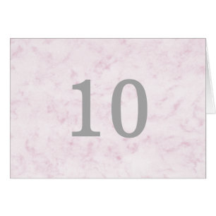 Rosa Rosa Elegante Tischnummer aus Marmor