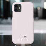Rosa Rosa Eleganter Name des Minimalistischen Mono Case-Mate iPhone Hülle<br><div class="desc">Steigen Sie mit unserem klassischen Elegant Modern Minimalistisch Monogram Name iPhone Case auf. Dieses sorgfältig gestaltete Gehäuse verbindet zeitlose Eleganz mit zeitgemäßem Minimalismus. Er ist perfekt gestaltet und schützt nicht nur Ihr Gerät, sondern fügt auch eine Touch personalisierten Stils hinzu. Die Optionen für die Anpassung von Monogrammen und Namen machen...</div>