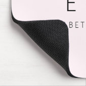 Rosa Rosa Eleganter Name des Minimalistischen Mono Mousepad (Ecke)