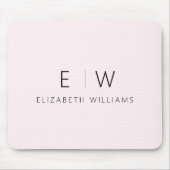 Rosa Rosa Eleganter Name des Minimalistischen Mono Mousepad (Vorne)