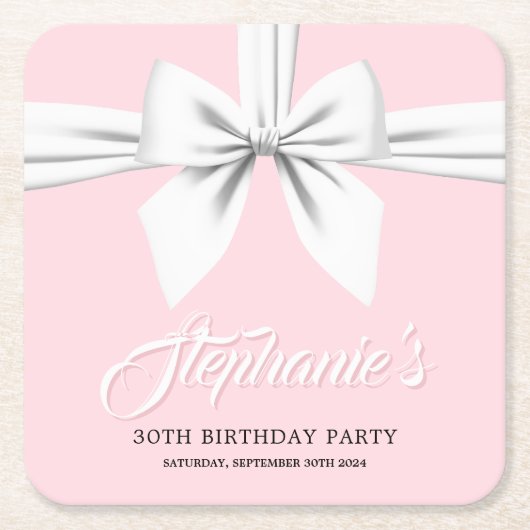 Rosa Rosa Elegantes Extravagantes Tiffany Party De Rechteckiger Pappuntersetzer (Vorderseite)