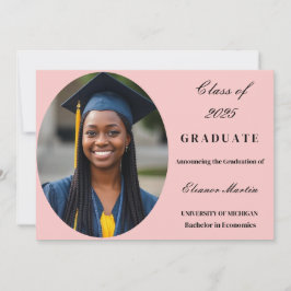 Rosa Rosa Elegantes Foto Einladung