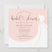 Rosa Rosa Elegantes Hochzeitskleid Brautparty (Vorderseite)