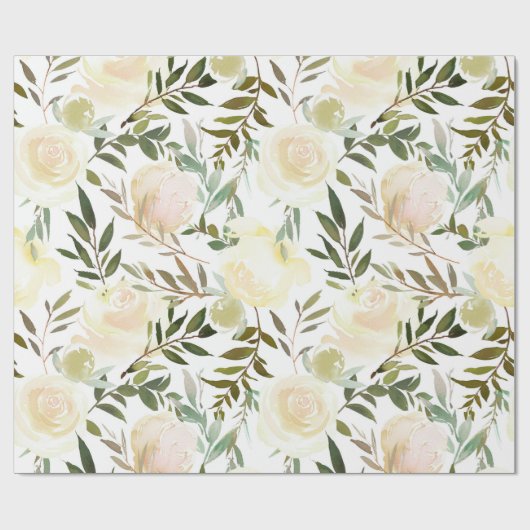 Rosa Rosa Elfenbeinküste Blume im Wasser Geschenkpapier (Flach)