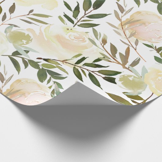 Rosa Rosa Elfenbeinküste Blume im Wasser Geschenkpapier (Ecke)