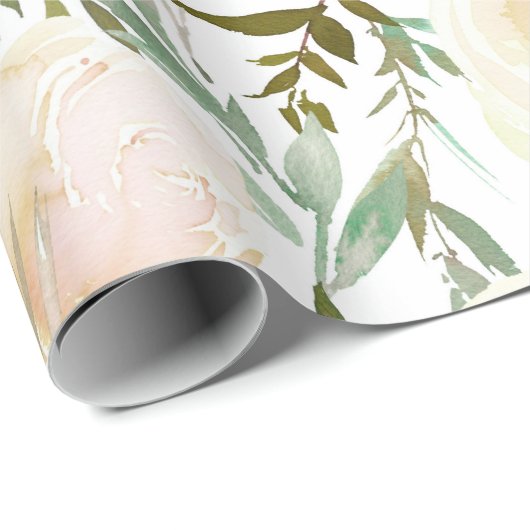 Rosa Rosa Elfenbeinküste Blume im Wasser Geschenkpapier (Rolleneckpunkt)