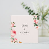 Rosa Rosa-Engagement-Partei wird rot (Stehend Vorderseite)