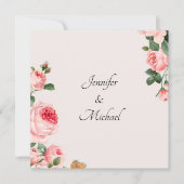 Rosa Rosa-Engagement-Partei wird rot (Vorderseite)