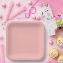 Rosa Rosa Farbe Pappteller