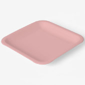 Rosa Rosa Farbe Pappteller (Gewinkelt)