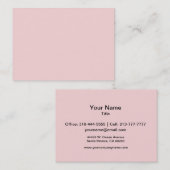 Rosa Rosa Farbe Visitenkarte (Vorne/Hinten)