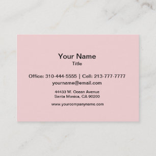 Rosa Rosa Farbe Visitenkarte