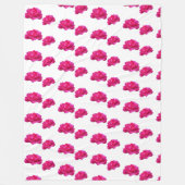 Rosa Rosa Fleece Blankon (Vorderseite)