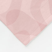 Rosa Rosa Fleecedecke (Ecke)