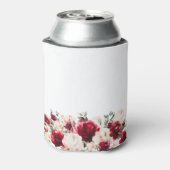 Rosa Rosa Floral Quinceanera Geburtstag Personalis Dosenkühler (Kanne Rückseite)