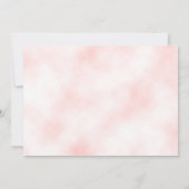 Rosa Rosa Foto Taufe Einladung (Rückseite)