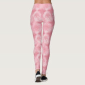 Rosa Rosa Gefärbte Krawatte Dekorative Leggings (Rückseite)