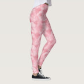 Rosa Rosa Gefärbte Krawatte Dekorative Leggings (Rechts)