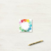 Rosa Rosa Gelb Gelb Grün Lila Blank Post-it Klebezettel (Auf Schreibtisch)