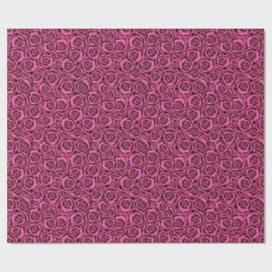 Rosa Rosa Geschenkpapier (Flach)