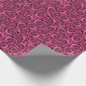 Rosa Rosa Geschenkpapier (Ecke)