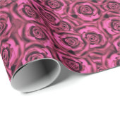 Rosa Rosa Geschenkpapier (Rolleneckpunkt)