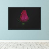 Rosa rosa gesteppte Leinwand (Insitu (Holzboden))