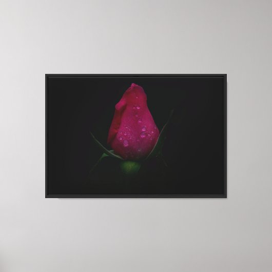 Rosa rosa gesteppte Leinwand (Vorderseite)