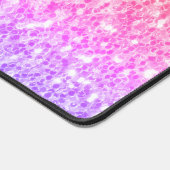 Rosa Rosa Glitzer Glitzern Schreibtischunterlage (Ecke)